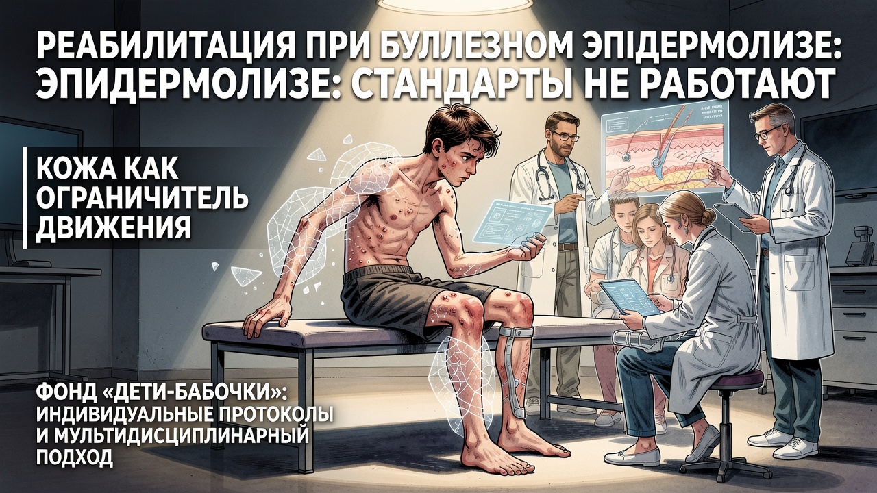 Реабилитация при буллезном эпидермолизе: стандарты не работают